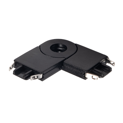 Коннектор MTR16 CR-BL черный поворотный для низковольтной трековой системы MTR16 40В