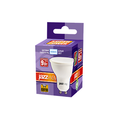 Лампа светодиодная PLED- SP GU10 9w 4000K-E Jazzway