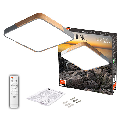 Светильник светодиодный потолочный PPB Scandic-S 72w DIM 3000-6500K GR/W IP20