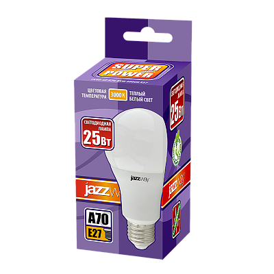 Лампа светодиодная PLED- SP A65 25w 3000K E27 230/50 Jazzway
