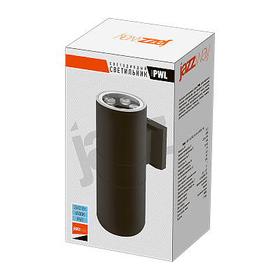 Светильник светодиодный фасадный PWL-300110/30D 2x12w 6500K BL IP65