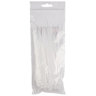 Кабельная стяжка PCT 3,6x150-100WH PA6.6 Jazzway (100 шт/уп) 