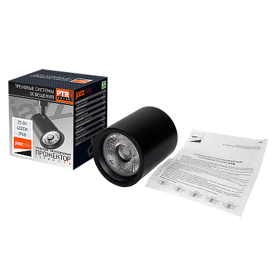 Трековый светильник светодиодный PTR 0525 25w 4000K 24° BL IP40