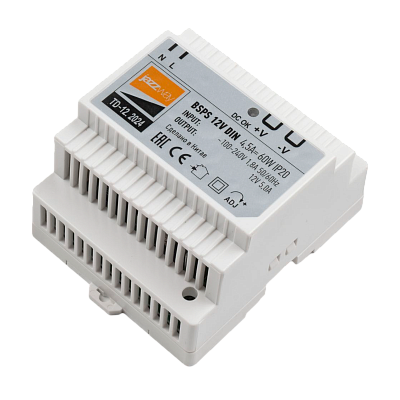 Блок питания с установкой на DIN-рейку BSPS 12V 60w