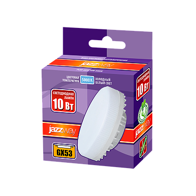 Лампа светодиодная PLED-GX53 10w=75w 5000K 840 Lm  230V/50Hz Jazzway