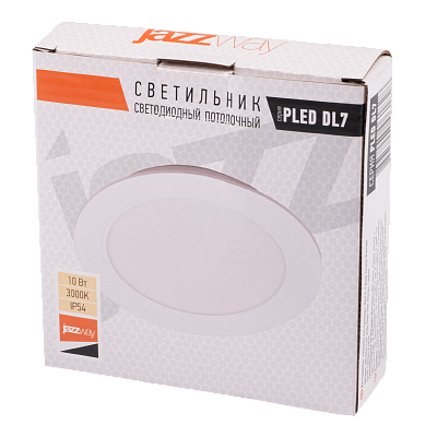 Cветильник светодиодный встраиваемый PLED DL7 10W 3000K WH IP54