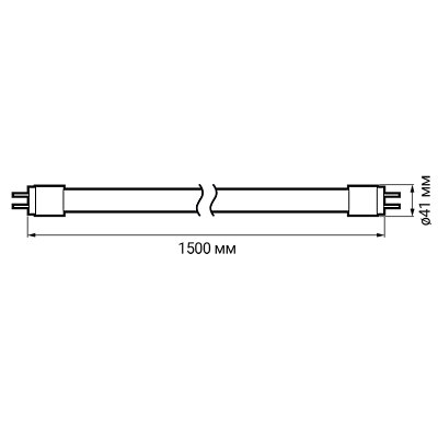 Лампа светодиодная  PLED T8