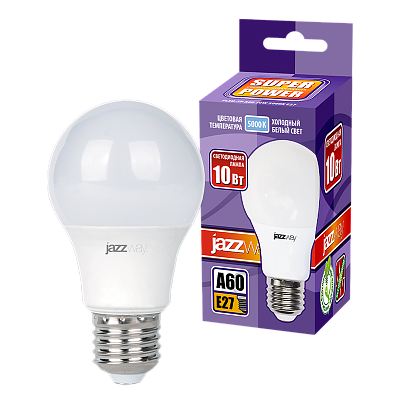Лампа светодиодная PLED- SP A60 10w E27 5000K  230/50 Jazzway 