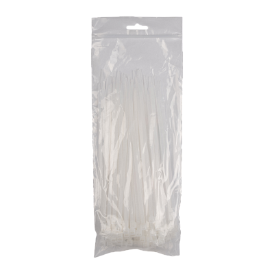 Кабельная стяжка PCT 4,8x200-100WH PA6.6 Jazzway (100 шт/уп) 