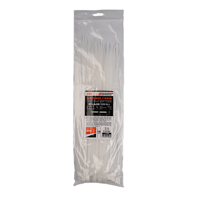 Кабельная стяжка PCT 4,8x300-100WH PA6.6 Jazzway (100 шт/уп) 