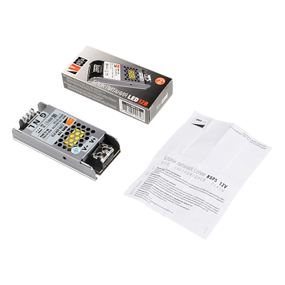 Блок питания IP20 для светодиодной ленты 12V