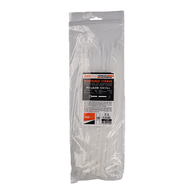 Кабельная стяжка PCT 4,8x250-100WH PA6.6 Jazzway (100 шт/уп) 