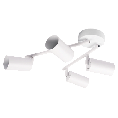 Светильник декоративный под лампу PCL 0504 4xGU10 WH 230V IP20