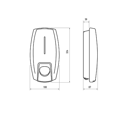 Зарядная станция для электромобиля PVC-02 380V-16A-11kW