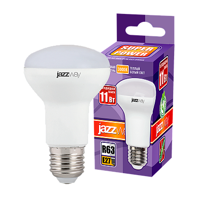 Лампа светодиодная PLED- SP R63 11w 3000K E27 230/50 Jazzway 