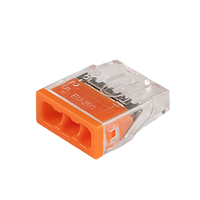 Клемма монтажная СМК PTC-3P 2273-203 450V 32A 0,5-2,5mm2 / 100 шт./ Jazzway
