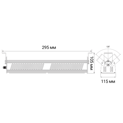 Светильник светодиодный пылевлагозащищенный PPI-01 50w