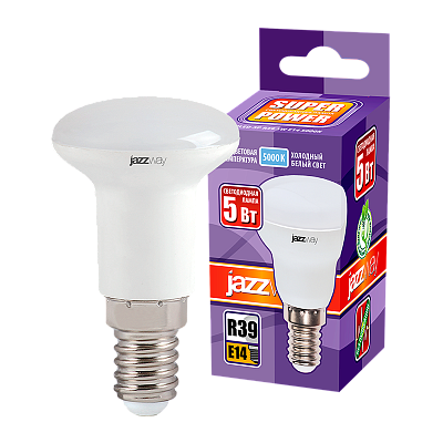 Лампа светодиодная PLED- SP R39 5w 5000K E14 230/50 Jazzway 