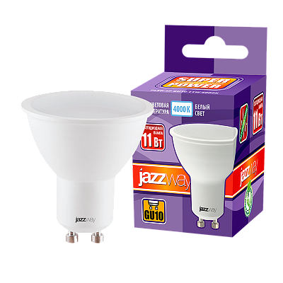 Лампа светодиодная PLED- SP GU10 11w 4000K-E Jazzway