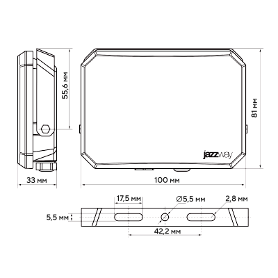 Прожектор светодиодный PFL-SA 30W OPAL 6500K IP65