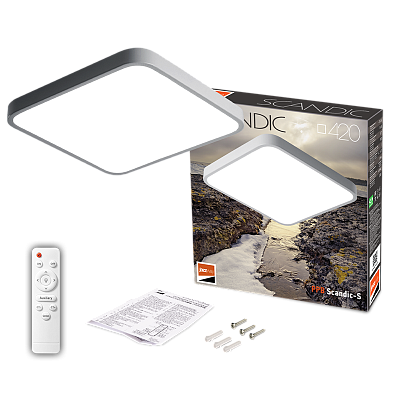 Светильник светодиодный потолочный PPB Scandic-S 72w DIM 3000-6500K GR IP20