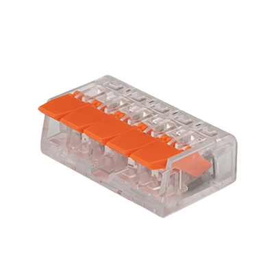 Клемма монтажная СМК PTC-5P 221-415 450V 32A 0,14-4.0mm2 /50 шт./ Jazzway 