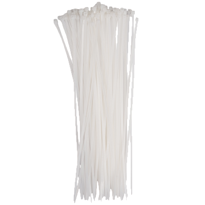 Кабельная стяжка PCT 3,6x300-100WH PA6.6 Jazzway (100 шт/уп) 