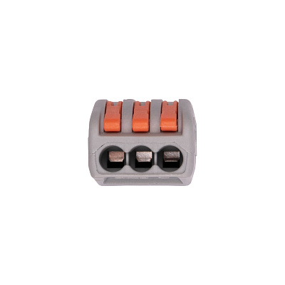 Клемма монтажная СМК PTC-3P 222-413 BL/10 450V 32A 0,08-2,5(4.0)mm2 / 10шт./ Jazzway 