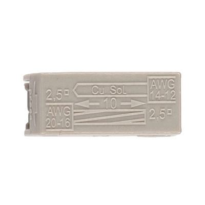 Клемма монтажная СМК PTC-2P 224-101 400V 24A 0,5-2,5 mm2 / 100 шт./ Jazzway