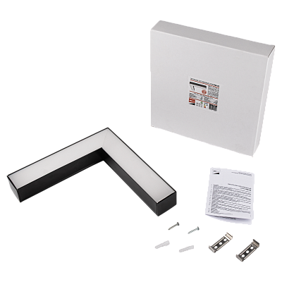 Cветильник накладной PSO-02 L 16W 4000K BLACK IP40 