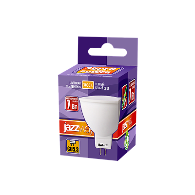 Лампа светодиодная PLED- SP JCDR 7w 3000K GU5.3  230/50 Jazzway 