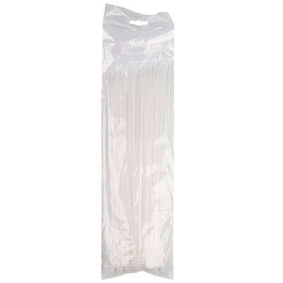 Кабельная стяжка PCT 3,6x250-100WH PA6.6 Jazzway (100 шт/уп) 