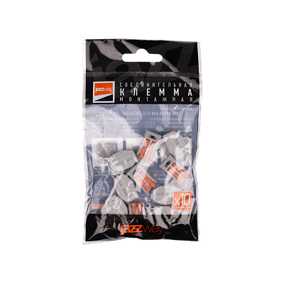 Клемма монтажная СМК PTC-2P 222-412 BL/10 450V 32A 0,08-2,5(4.0)mm2 / 10шт. / Jazzway