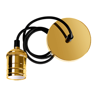 RETRO патрон с проводом PLC 02 GOLDEN