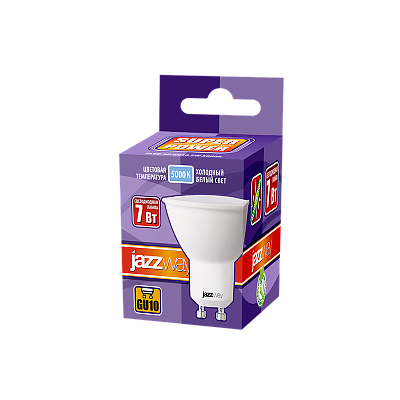 Лампа светодиодная PLED- SP GU10 7w 5000K 230/50 Jazzway