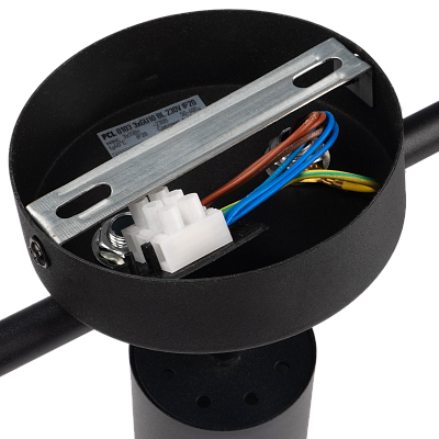 Светильник декоративный под лампу PCL 0103 3xGU10 BL 230V IP20 