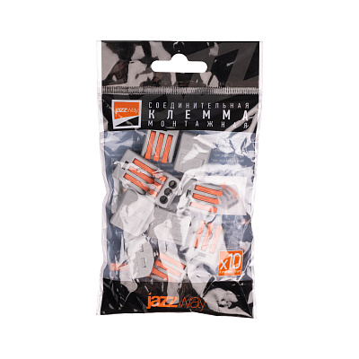 Клемма монтажная СМК PTC-3P 222-413 BL/10 450V 32A 0,08-2,5(4.0)mm2 / 10шт./ Jazzway 