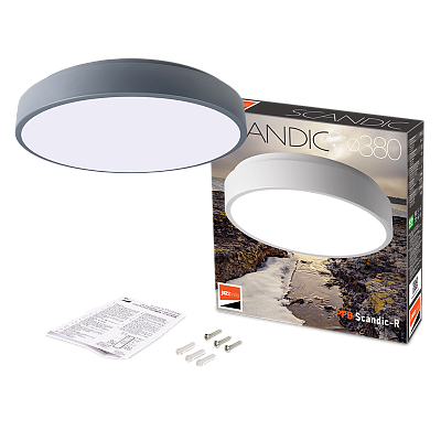 Светильник светодиодный потолочный PPB Scandic-R 36w 4000K GR IP20