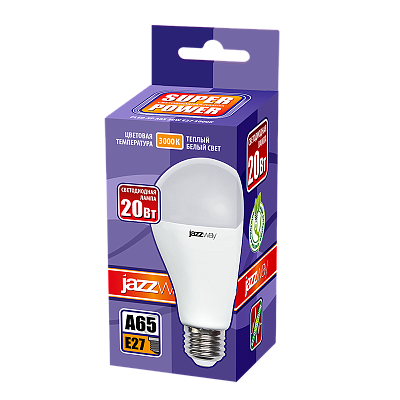 Лампа светодиодная PLED- SP A60 20w E27 3000K 230/50 Jazzway