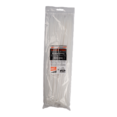 Кабельная стяжка PCT 4,8x350-100WH PA6.6 Jazzway (100 шт/уп) 