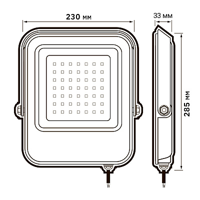 Прожектор светодиодный PFL-V 150w 6500K IP65