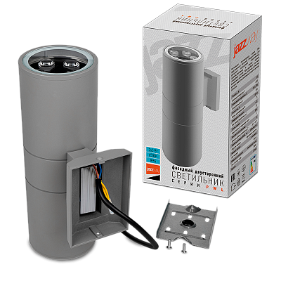 Светильник светодиодный фасадный PWL-26090/30D 2x5w 6500K GR IP65