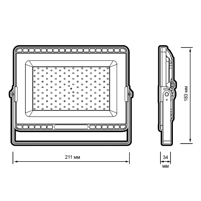 Прожектор светодиодный PFL-S8 50w 6500K LOWTEMP 120° IP65