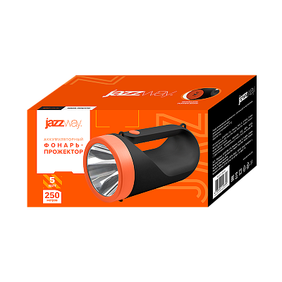 Фонарь-прожектор  JAZZway Accu7-L 5W-bk