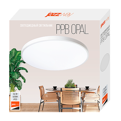Светильник светодиодный PPB OPAL 36W 4000K WH IP20