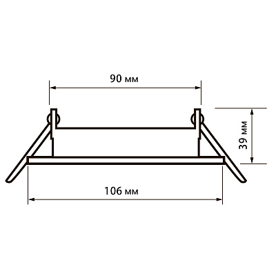 Светильник встраиваемый PGX53 10639.1