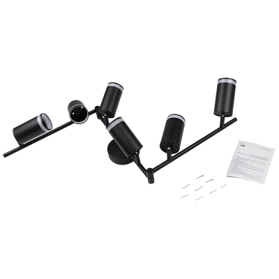 Светильник декоративный под лампу PCL 0306 6xGU10 BL 230V IP20