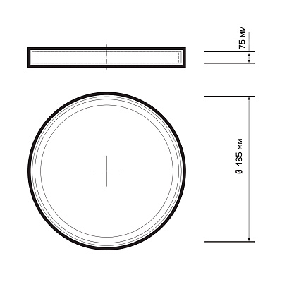Светильник светодиодный  PPB PINE 72w DIM 3000-6500K IP20