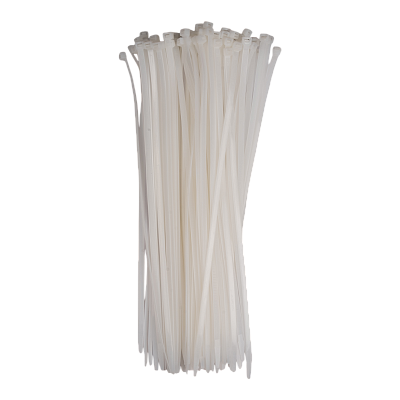 Кабельная стяжка PCT 7,6x450-100WH PA6.6 Jazzway (100 шт/уп) 