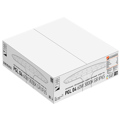 Светильник светодиодный садово-парковый PGL 04 60w 3000K GR